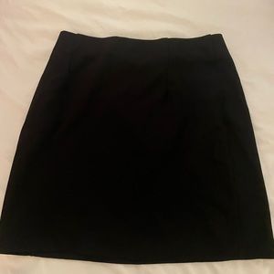 Black mini skirt